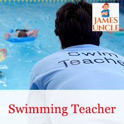 Swimming teacher Mr. Sumit Ghosh in Chandannagar